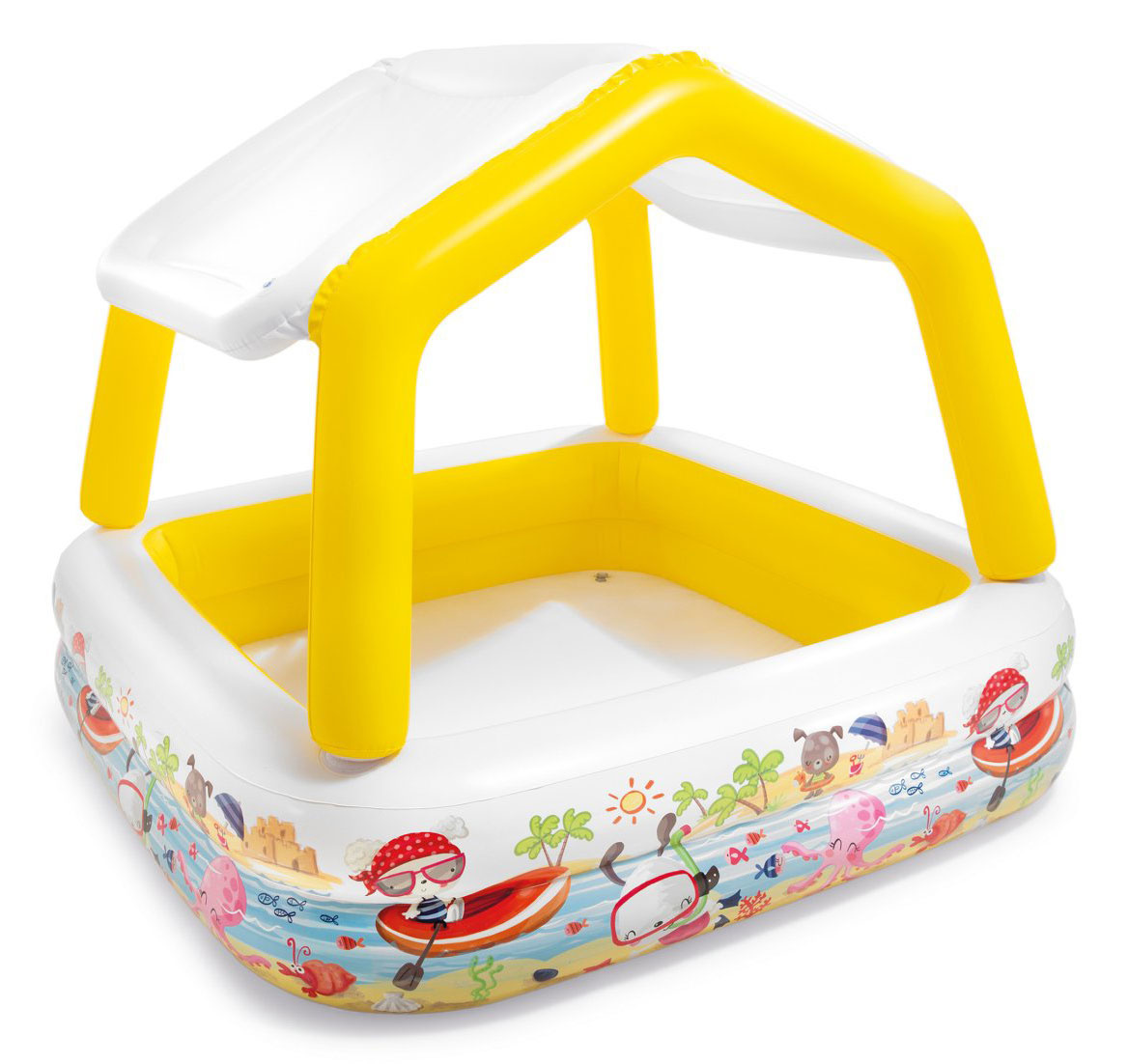 INTEX - baby zwembad - met afneembare luifel - 157x157x122 cm