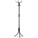 Staande kapstok - zwart - 49x185 cm - metaal