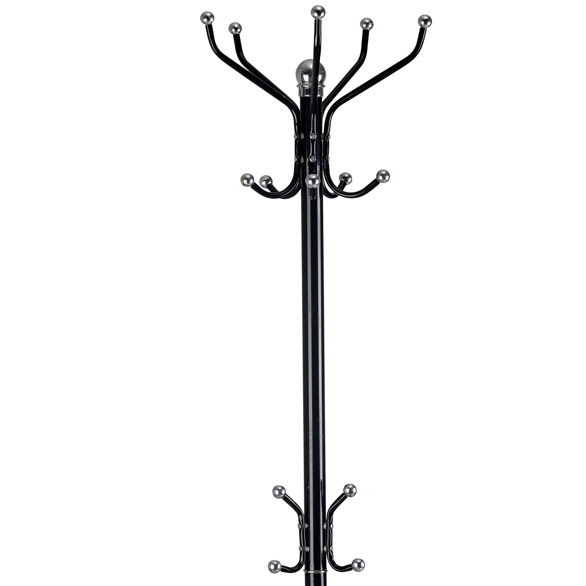 Staande kapstok - zwart - 49x185 cm - metaal