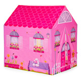 Speeltent - huis - met tunnel - 190x73x102 cm - roze