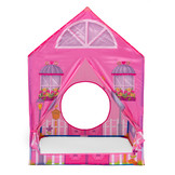 Speeltent - huis - met tunnel - 190x73x102 cm - roze