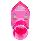 Speeltent - huis - met tunnel - 190x73x102 cm - roze