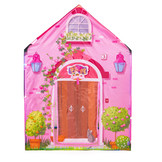 Speeltent - huis - 96x73x102 cm - polyester - roze