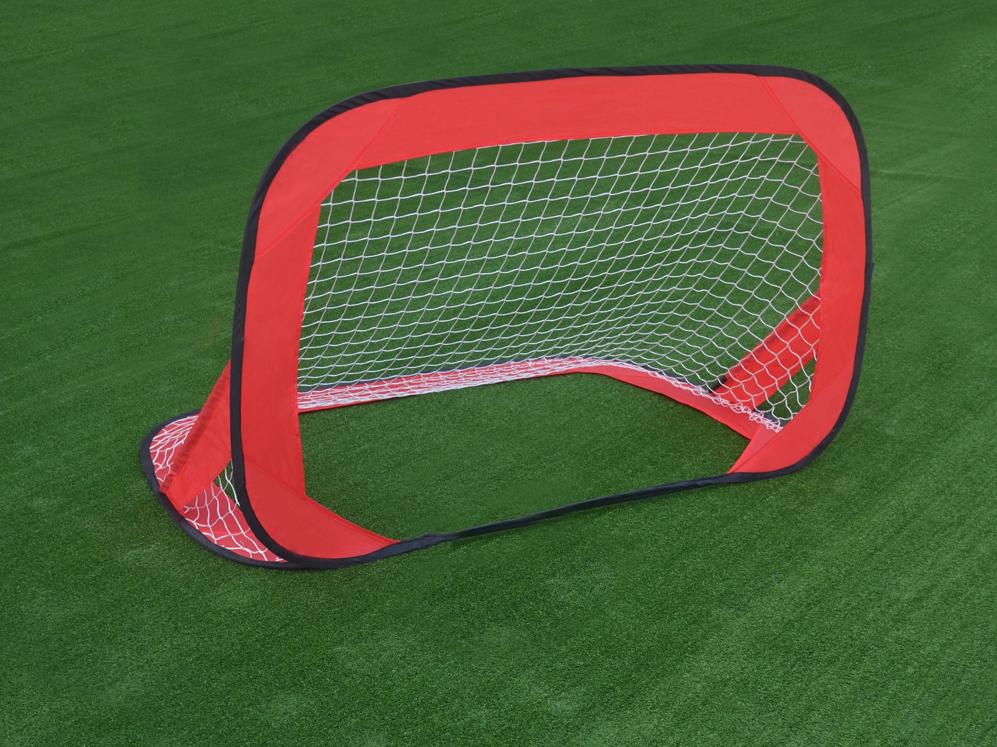 Voetbaldoeltjes - opvouwbaar - 110x78x78 cm - set van 2 - oranje