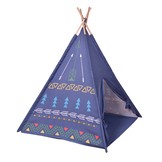 Tipi tent - wigwam - speelhuisje - 120x120x150 cm - blauw