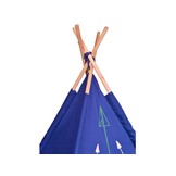 Tipi tent - wigwam - speelhuisje - 120x120x150 cm - blauw