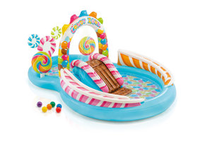 INTEX - zwembad met glijbaan - speelzwembad - snoep