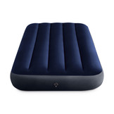 INTEX luchtbed - 1 persoons - velours - 191x76x25 cm - blauw