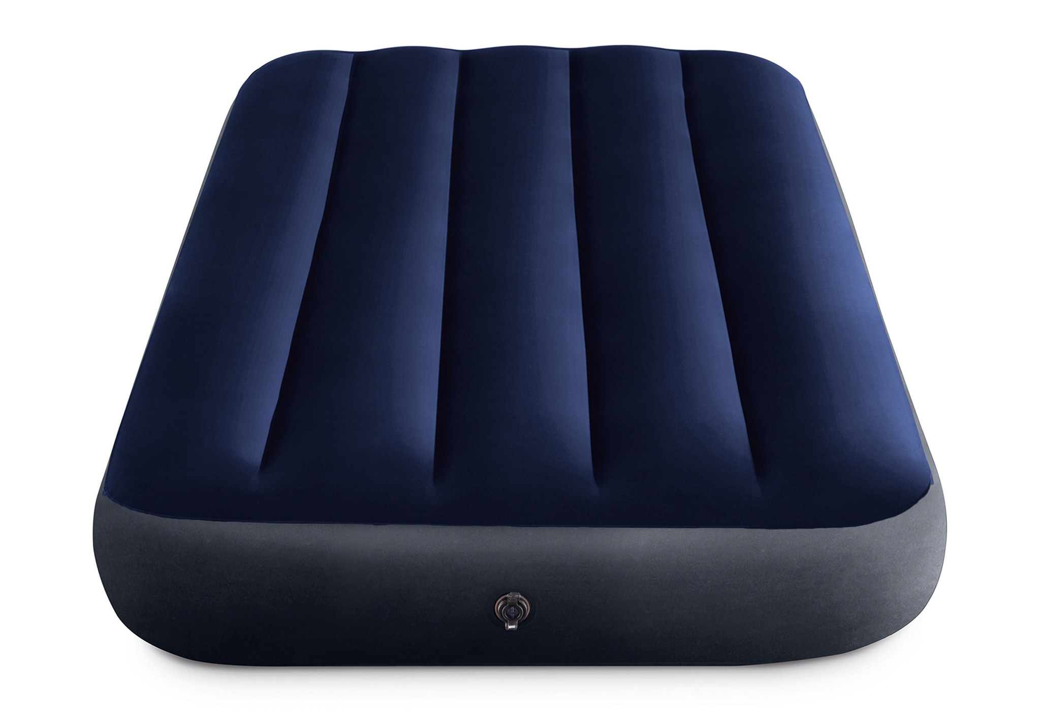 INTEX luchtbed - 1 persoons - velours - 191x76x25 cm - blauw