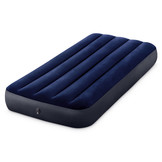 INTEX luchtbed - 1 persoons - velours - 191x76x25 cm - blauw