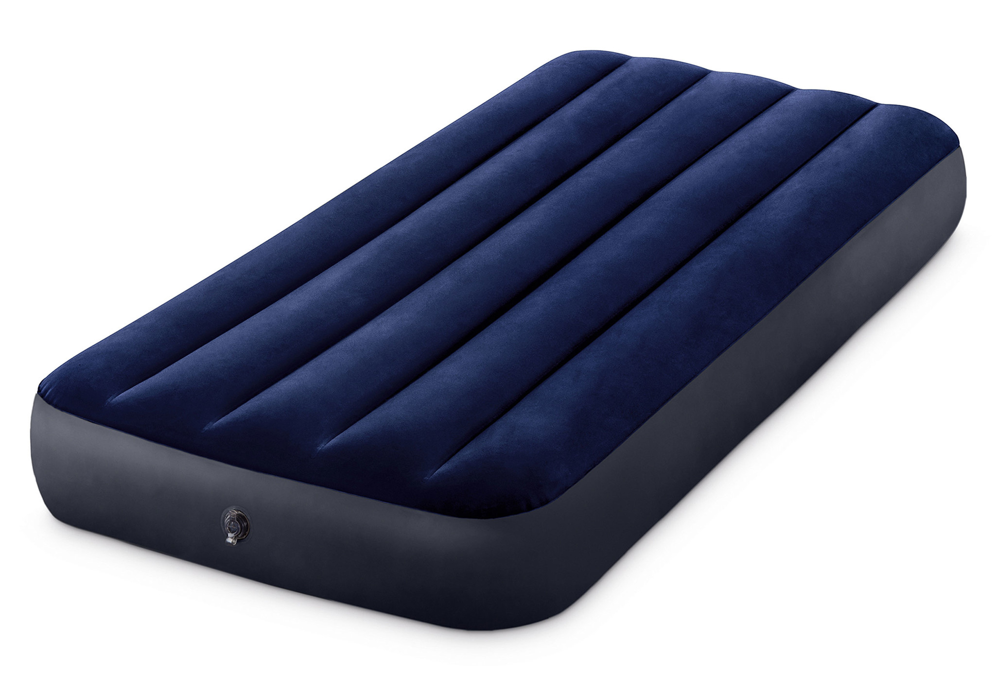 INTEX luchtbed - 1 persoons - velours - 191x76x25 cm - blauw