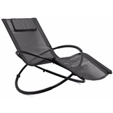 Schommelstoel tuin - ligstoel - 152x77x88 cm - antraciet