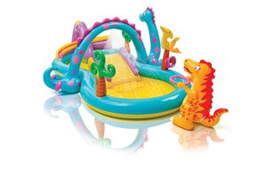INTEX - zwembad met glijbaan - speelzwembad - dinosaurus