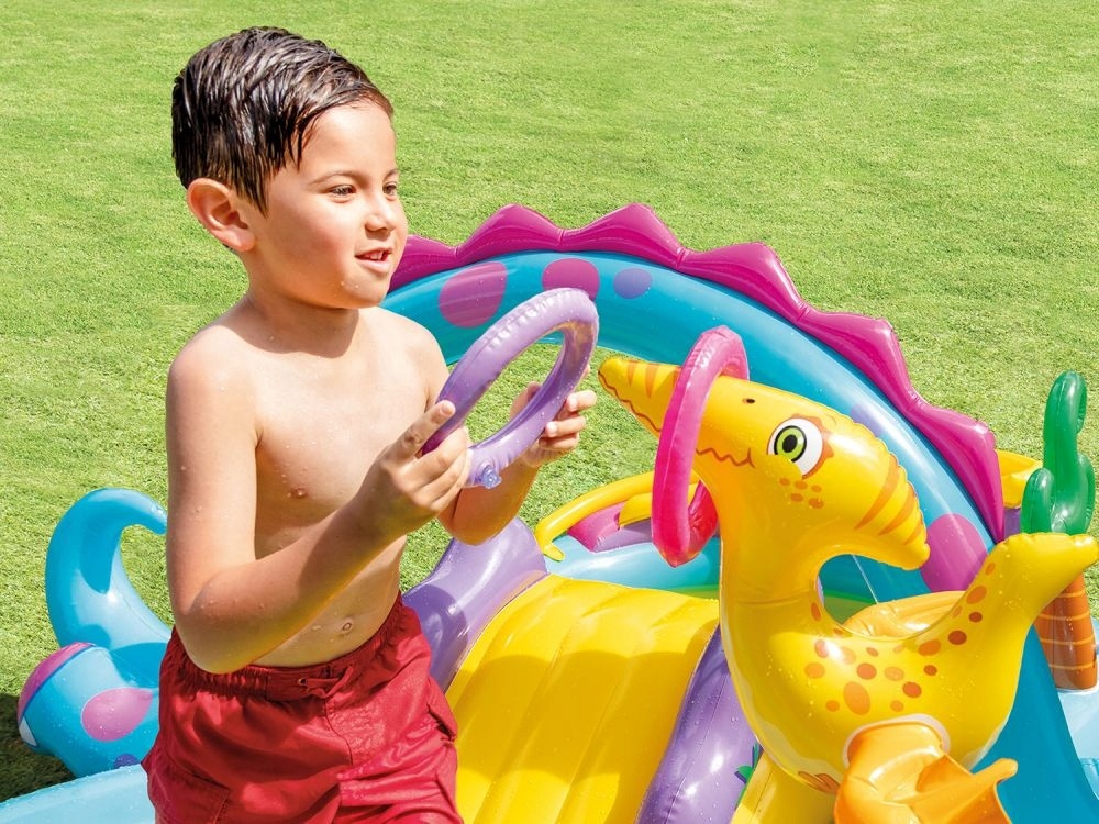 INTEX - zwembad met glijbaan - speelzwembad - dinosaurus