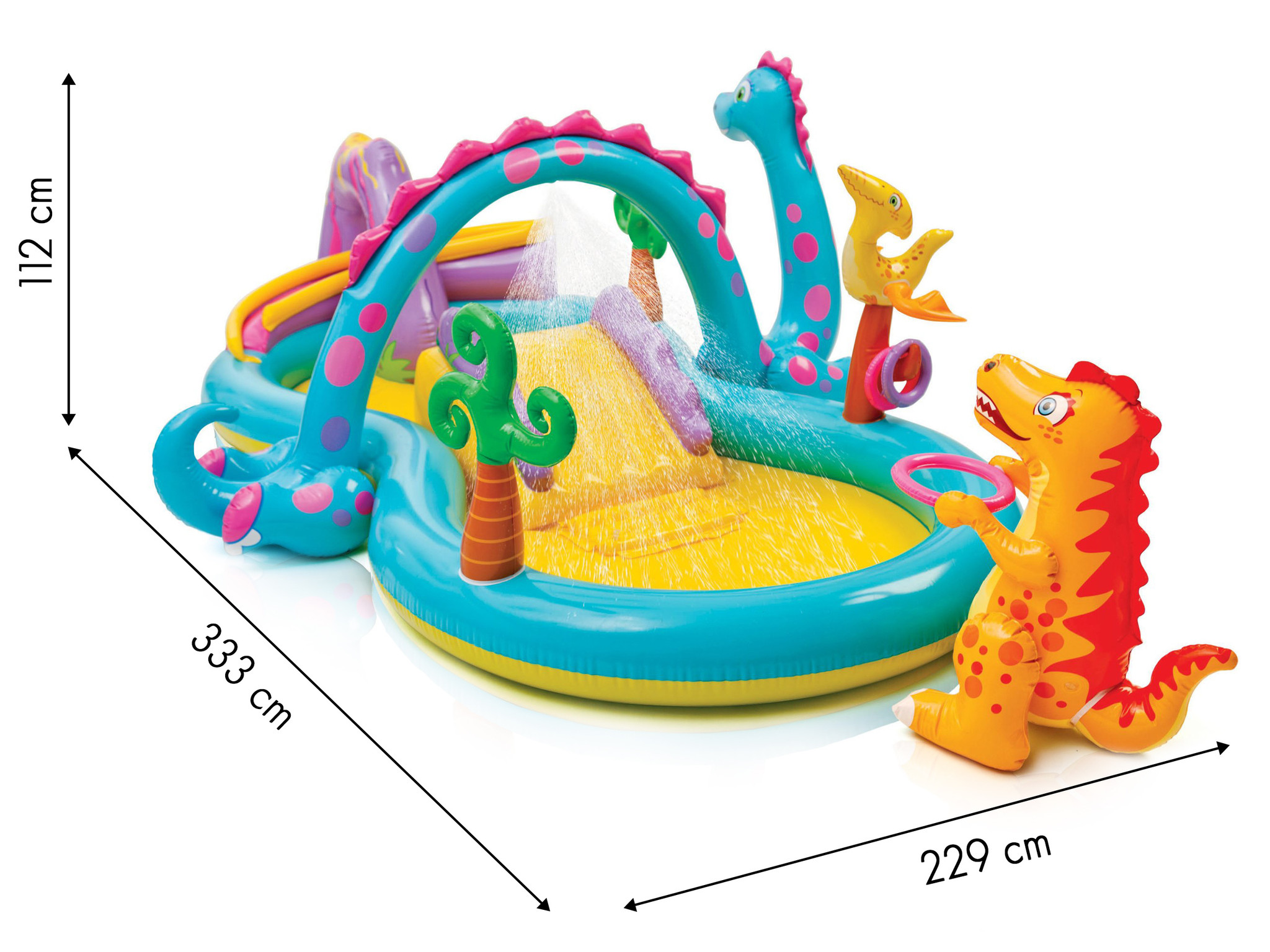 INTEX - zwembad met glijbaan - speelzwembad - dinosaurus