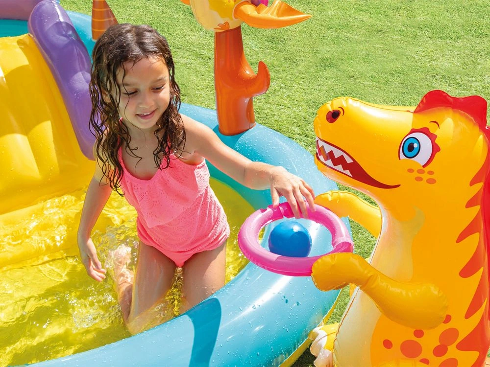INTEX - zwembad met glijbaan - speelzwembad - dinosaurus