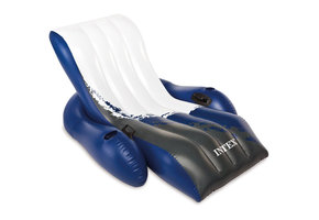 INTEX - drijfstoel zwembad - opblaasbare stoel - 180x135 cm