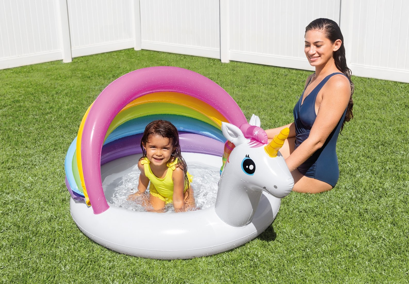 INTEX - baby zwembad - kinderzwembad - 127x102x69 cm - eenhoorn