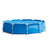 INTEX zwembad met pomp - rond - 305 cm - opzetzwembad - blauw