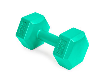 Dumbbells - gewichten set - 6 kg - 2x 3kg - zeskant - groen