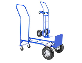 Steekwagen - transportwagen - opvouwbaar - tot 250 kg - blauw