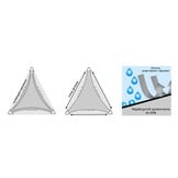 Schaduwdoek - waterdicht - driehoek - 3,6x3,6x3,6 m - rood