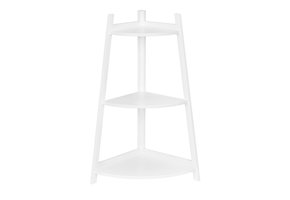 Hoekkastje - 3 schappen - 56,5x40x84,5 cm - wit