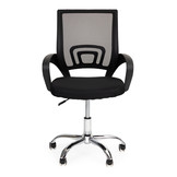 Bureaustoel - draaibaar - met hoge rugleuning - zwart