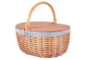 Picknickmand - rieten mand - 44x34x21 cm