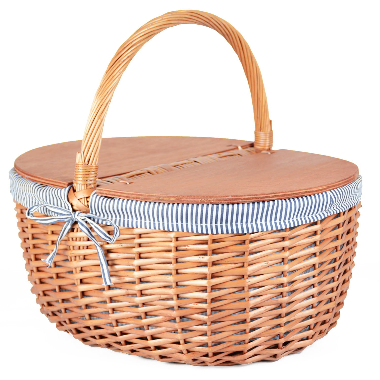 Picknickmand - rieten mand - 44x34x21 cm