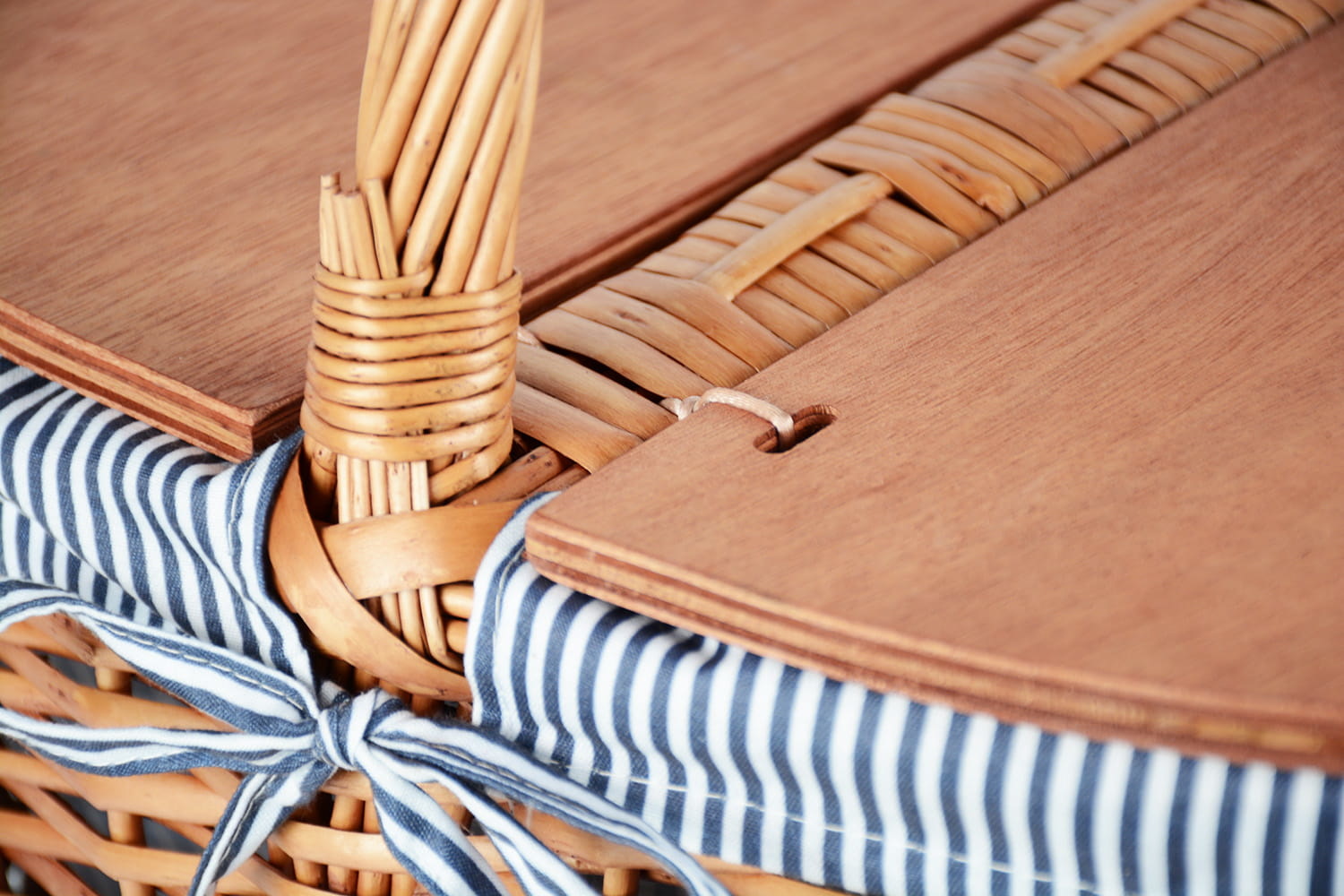 Picknickmand - rieten mand - 44x34x21 cm