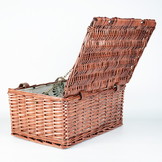 Picknickmand - 4 personen - 22-delig - rieten mand - 43x30x19cm