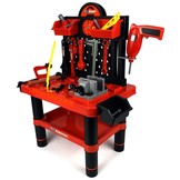 Werkbank kind - speelgoed gereedschap - 57x32x68cm - rood zwart