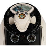 Loopauto - met geluid - 62,5x28x40 cm - wit