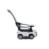 Loopwagen met duwstang - wit- met uitvalbeveiliging