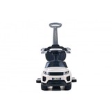 Loopwagen met duwstang - wit- met uitvalbeveiliging