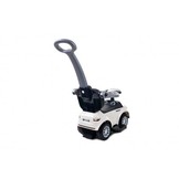 Loopwagen met duwstang - wit- met uitvalbeveiliging