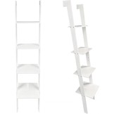 Ladder kast - 4 schappen - wit