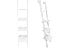 Ladder kast - 4 schappen - wit