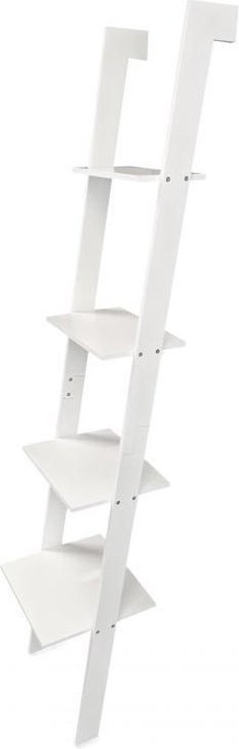 Ladder kast - 4 schappen - wit