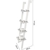 Ladder kast - 4 schappen - wit