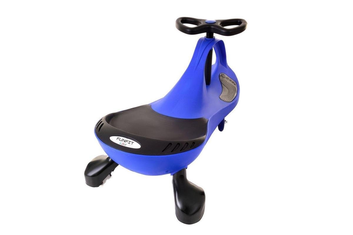 Wiggle car - wiebelauto - met LED-verlichte wielen - blauw