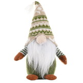 Kerstkabouter - gnoom kerst - 12x22 cm - groen beige