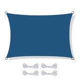 Schaduwdoek rechthoek - zonnedoek - 3x2 m - blauw