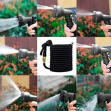 Flexibele tuinslang - 10-30 meter - met sproeipistool - zwart