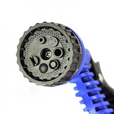 Flexibele tuinslang - 3,5-15 meter - met sproeipistool - blauw