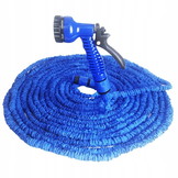 Flexibele tuinslang - 3,5-15 meter - met sproeipistool - blauw