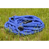 Flexibele tuinslang - 3,5-15 meter - met sproeipistool - blauw