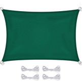Schaduwdoek rechthoek - zonnedoek - 3x2 m - groen
