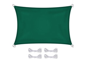 Schaduwdoek rechthoek - zonnedoek - 3x2 m - groen
